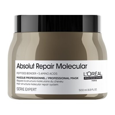 L´Oréal Professionnel Absolut Repair Molecular Professional Rinse-Off Mask - Hloubkově posilující maska na vlasy 500ml