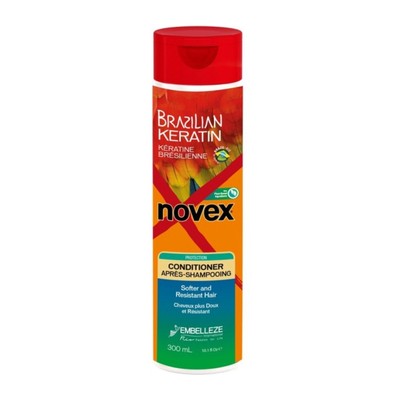 Novex Brazilian Keratin Conditioner - Posilující kondicionér pro suché a poškozené vlasy 300ml
