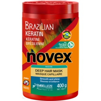 Novex Brazilian Keratin Deep Hair Mask - Maska pro suché a poškozené vlasy 400ml