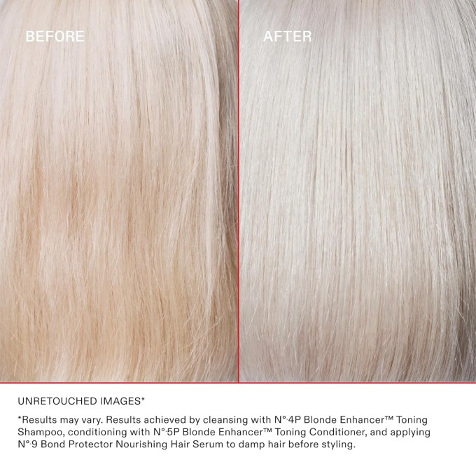 Olaplex Blonde Enhancer No.4P Shampoo - violetinis šampūnas šviesintiems ir žilams plaukams, 1000 ml