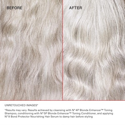 Olaplex Blonde Enhancer No.4P Shampoo - violetinis šampūnas šviesintiems ir žilams plaukams, 1000 ml