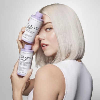 Olaplex No. 5P Blonde Enhancer Toning Conditioner - violetinis kondicionierius šviesiems ir žiliems