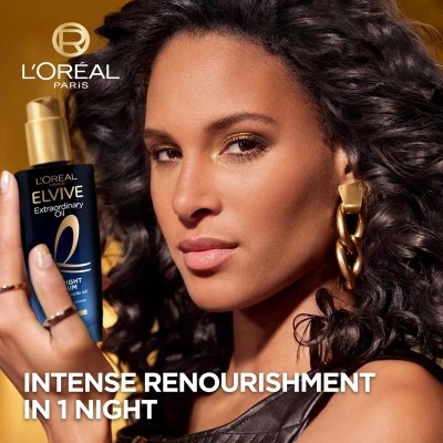 L'Oréal Elseve Extraordinary Oil Midnight Serum - giliai maitinantis plaukų serumas, 100 ml