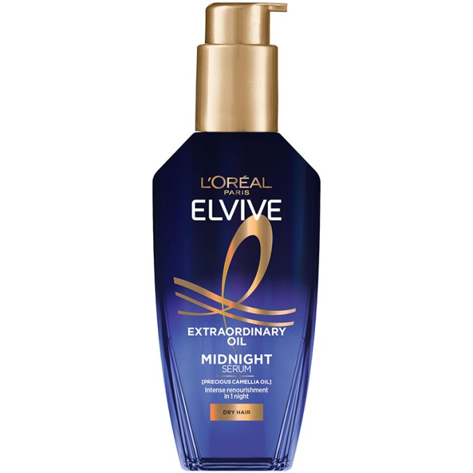L'Oréal Elseve Extraordinary Oil Midnight Serum - giliai maitinantis plaukų serumas, 100 ml