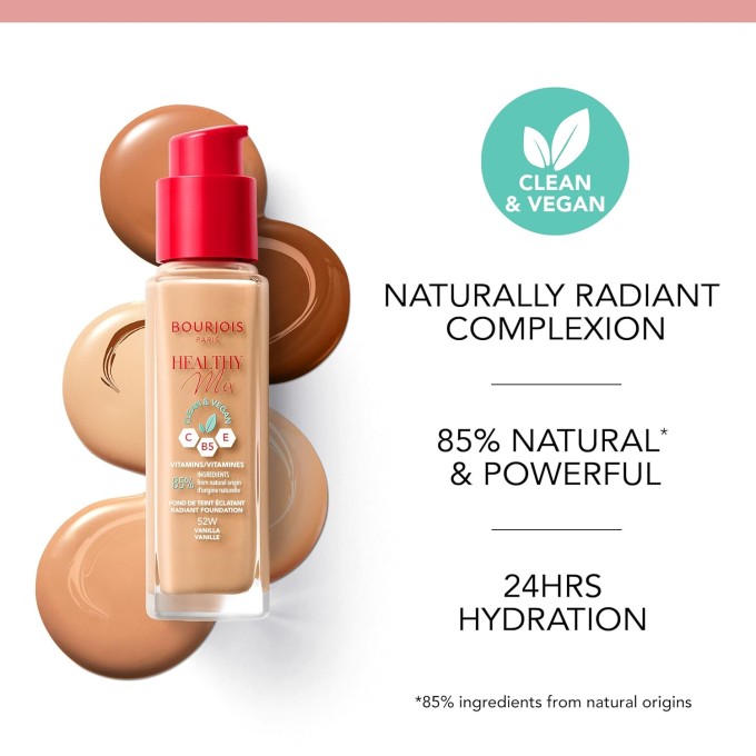 Bourjois Healthy Mix Clean & Vegan Radiant Foundation 30 ml 52.2W