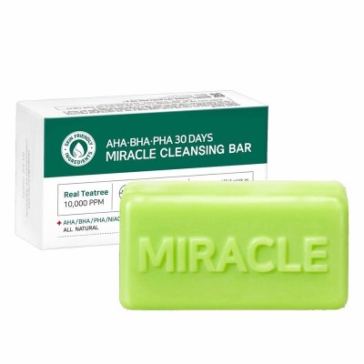 Some By Mi AHA BHA PHA 30 Days Miracle Cleansing Bar - valomasis veido muilas, 106 g