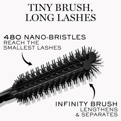 Lancome Lash Idôle Flutter Extension Mascara - blakstienų tušas, 8,5 ml - True Black