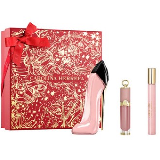 Carolina Herrera Good Girl Blush Gift Set - rinkinys - EDP 80 ml, lūpų blizgis 5 ml ir mini EDP 10