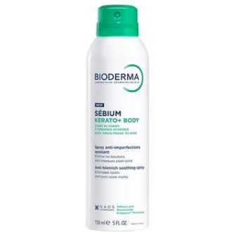 Bioderma Sébium Kerato+ Body Anti-Blemish Soothing Spray - kūno purškiklis, 150 ml
