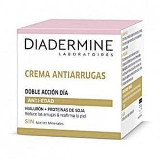 Diadermine Anti-Wrinkle Double Action Day Cream - dieninis veido kremas brandžiai odai, 50 ml