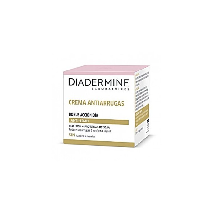 Diadermine Anti-Wrinkle Double Action Day Cream - dieninis veido kremas brandžiai odai, 50 ml