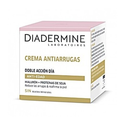 Diadermine Anti-Wrinkle Double Action Day Cream - dieninis veido kremas brandžiai odai, 50 ml