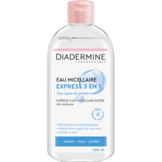 Diadermine Hydrating Micellar Water - švelnus micelinis valomasis vanduo, 400 ml