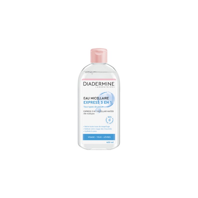 Diadermine Hydrating Micellar Water - švelnus micelinis valomasis vanduo, 400 ml