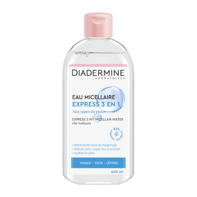 Diadermine Hydrating Micellar Water - švelnus micelinis valomasis vanduo, 400 ml