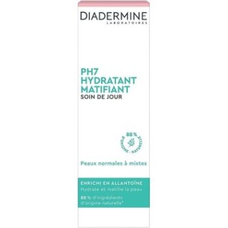 Diadermine pH7 Hydrating Mattifying Day Cream Tube - Denní pleťový krém pro dehydratovnaou mastnou pleť 50ml