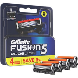 Gillette Fusion5 Proglide - 4 keičiamų skutimosi galvučių rinkinys