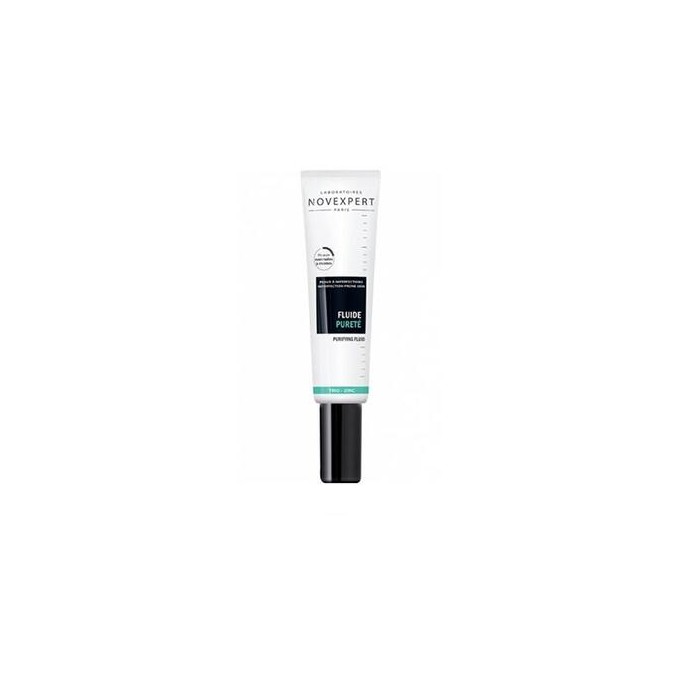 Novexpert Trio-Zinc Purifying Fluid - veido kremas mišriai, riebiai ir į spuogus linkusiai odai, 30