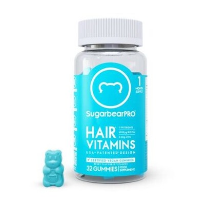 SugarBearHair SugarbearPRO Hair Vitamins ( 32 ks ) - Gumoví medvídci pro zpevnění pokožky a krásné vlasy 62.0ks