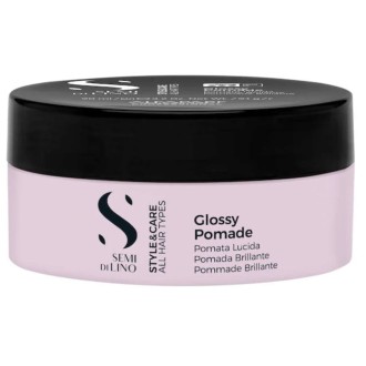 Alfaparf Milano Semi Di Lino Style&Care Glossy Pomade - formuojanti vaško pomada, 90 ml