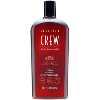 American Crew 3-in-1 Shampoo, Conditioner And Body Wash 1000 ml