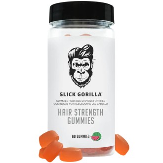 Slick Gorilla plaukus stiprinantys vitamininiai - meškiukai, maisto papildas, 60 vnt