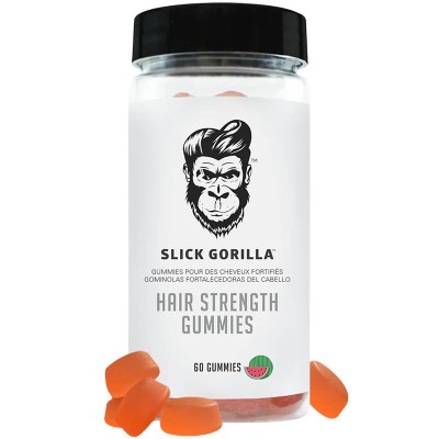 Slick Gorilla plaukus stiprinantys vitamininiai - meškiukai, maisto papildas, 60 vnt