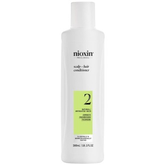 Nioxin System 2 Scalp + Hair Conditioner - kondicionierius slenkantiems nedažytiems plaukams, 300 ml
