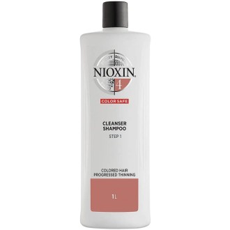 Nioxin System 4 Shampoo Cleanser - Cleansing shampoo for fine colored, significantly thinning hair