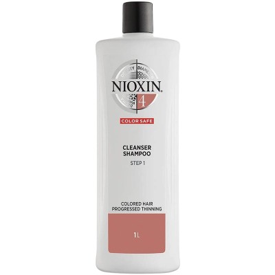 Nioxin System 4 Shampoo Cleanser - Cleansing shampoo for fine colored, significantly thinning hair