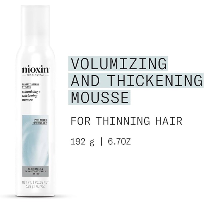Nioxin Volumising Foam - putos plaukų apimčiai, 200 ml