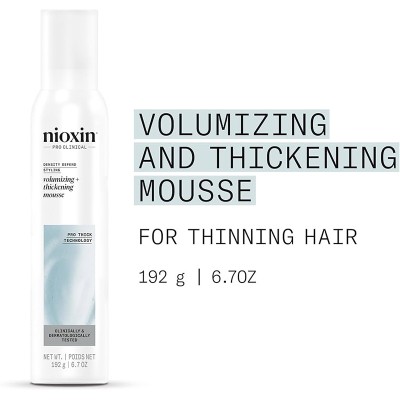 Nioxin Volumising Foam - putos plaukų apimčiai, 200 ml