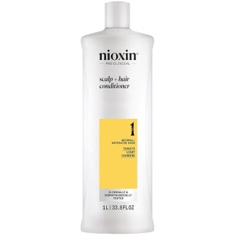 Nioxin System 1 Scalp + Hair Conditioner - kondicionierius natūraliems plaukams, linkusiems