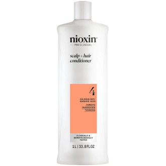 Nioxin System 4 Scalp & Hair Conditioner - kondicionierius dažytiems, slenkantiems plaukams, 1000 ml