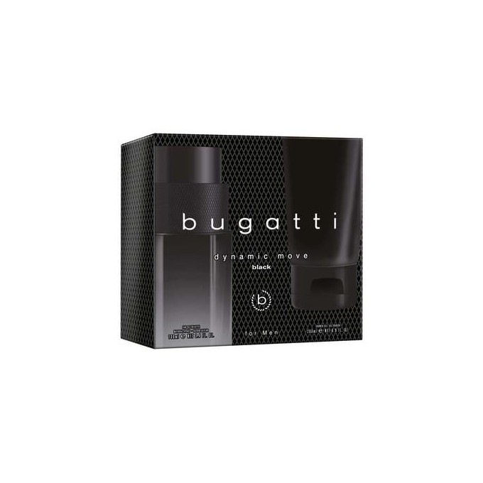 Bugatti Dynamic Move Black Dárková sada EDT 100 ml a sprchový gel 200 ml 100ml