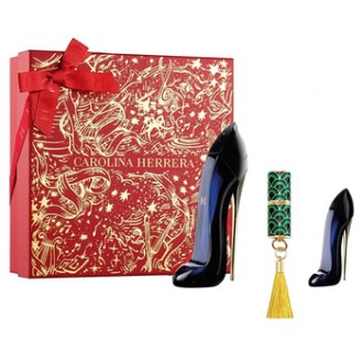 Carolina Herrera Good Girl Dárková sada EDP 80 ml, miniaturka EDP 7 ml a rtěnka 1 g 80ml