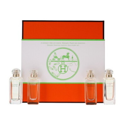Hermes Un Jardin Discovery Set Kolekce miniatur Dárková sada EDT Un Jardin Sur La Lagune 7,5 ml a EDT Un Jardin a Cythere 7,5 ml