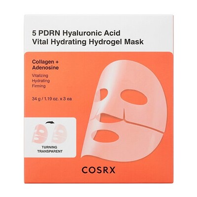 COSRX 5 PDRN Hyaluronic Acid Hydrogel Mask - Hydratační maska 34.0g