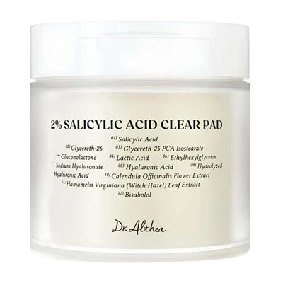 Dr.Althea 2% Salicylic Acid Clear Pad ( 65 ks ) - Čisticí tampony