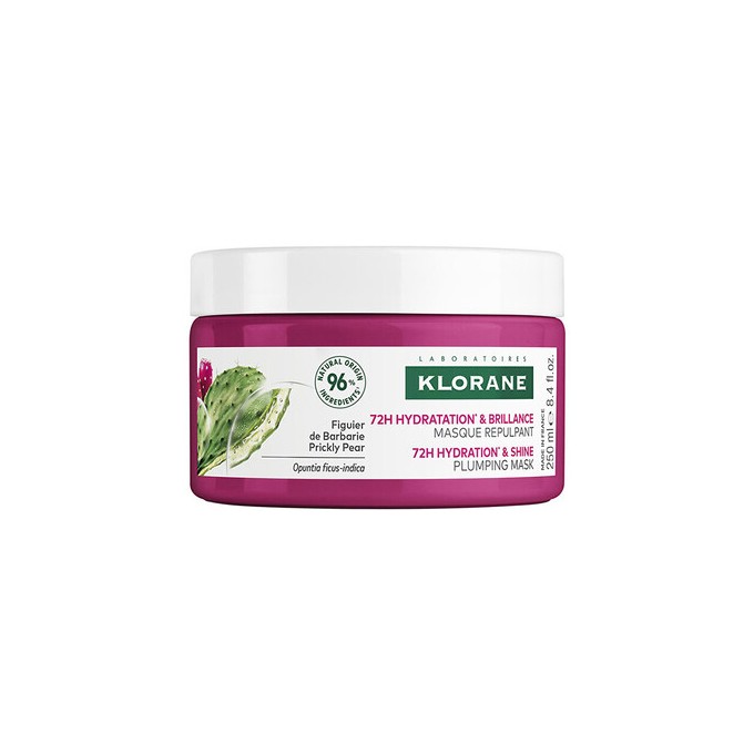 Klorane 72H Hydration & Shine Plumping Mask - Maska na vlasy 250ml