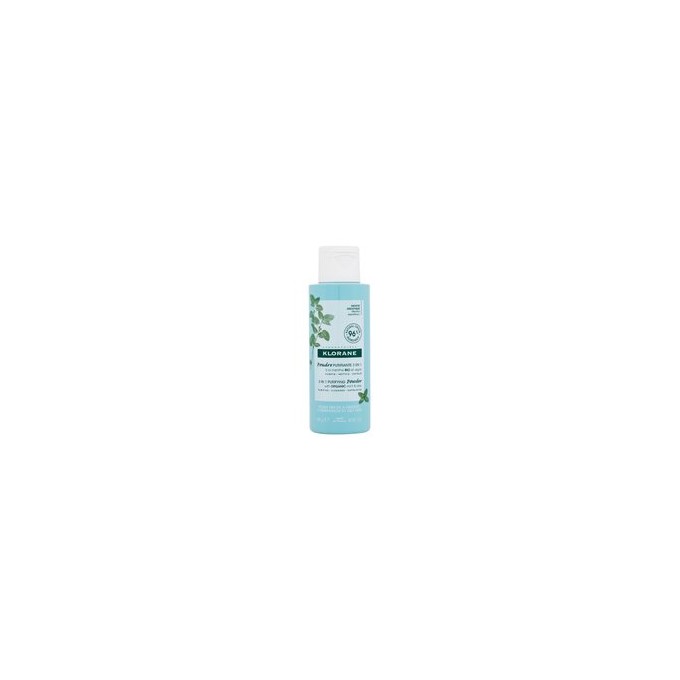 Klorane Aquatic Mint 3 IN 1 Purifying Powder ( smíšená a mastná pleť ) - Čisticí pudr 50.0g