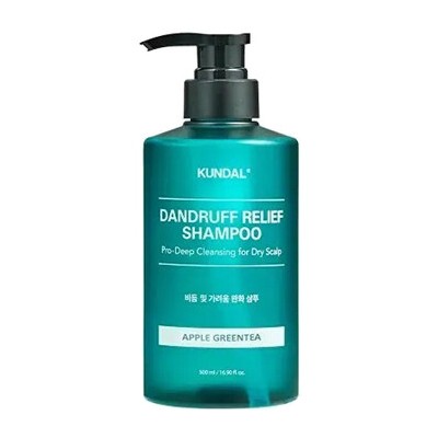 KUNDAL Apple Greentea Dandruff Relief Shampoo - Šampon proti lupům a svědění pokožky hlavy 500ml