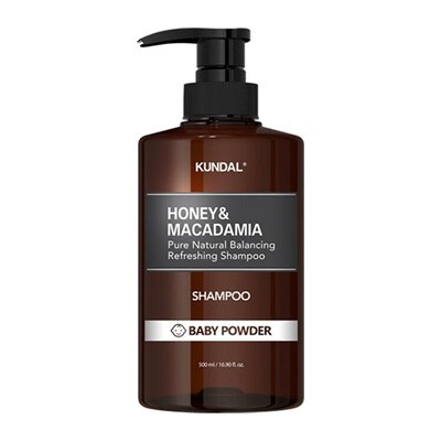 KUNDAL Honey & Macadamia Baby Powder Nature Shampoo - Přírodní hydratační šampon 500ml