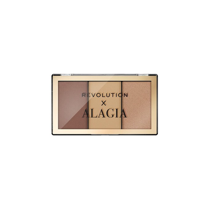 Makeup Revolution Alagia Face Like Alagia Highlight & Bronze Palette - Konturovací paletka 7,5 g 0.0g