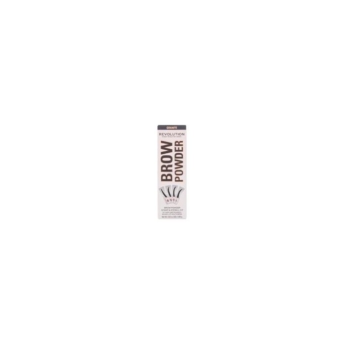 Makeup Revolution Brow Powder Stamp & Stencil 0,65 g Dark Brown