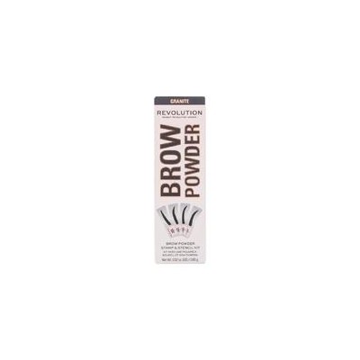 Makeup Revolution Brow Powder Stamp & Stencil 0,65 g Dark Brown