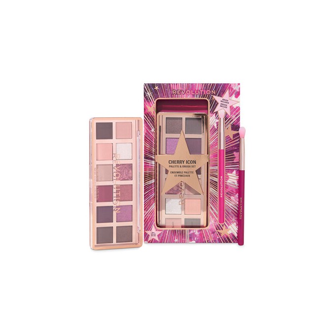 Makeup Revolution Cherie Icon Eye Shadow Palette and Brush Set - Dárková sada