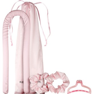 Makeup Revolution Curl Enhance Satin Curling Ribbon Pink - Sada na natočení vlasů