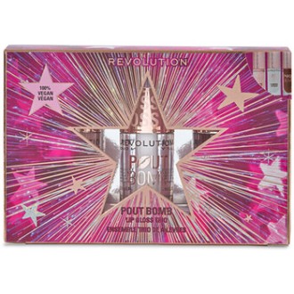 Makeup Revolution Pout Bomb Plumping Lip Gloss Trio Gift Set - Dárková sada