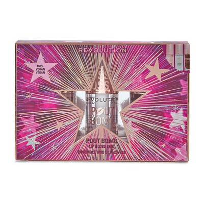 Makeup Revolution Pout Bomb Plumping Lip Gloss Trio Gift Set - Dárková sada